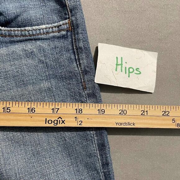 Seven for All Mankind Jeans Size 29 Denim Blue Jeans Low Rise Flare Western Y2K - Picture 11 of 14